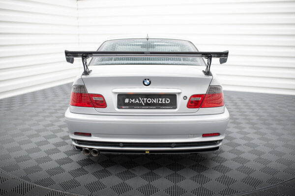 Carbon Spoiler With External Brackets Uprights BMW 3 Coupe E46