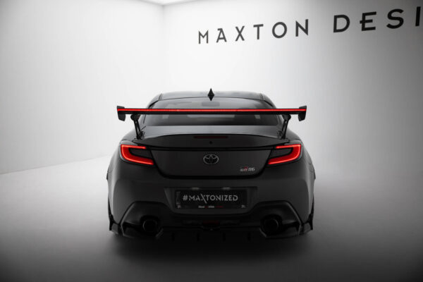 Carbon Spoiler With External Brackets Uprights + LED Toyota GR86 / Subaru BRZ Mk2