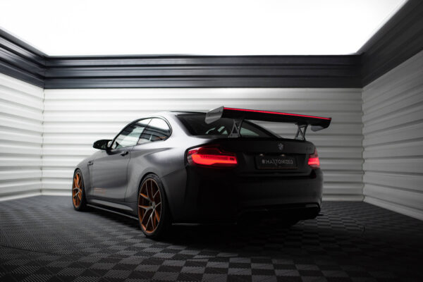 Carbon Spoiler With Internal Brackets Uprights + LED BMW M2 F87 / 2 / 2 M-Pack F22