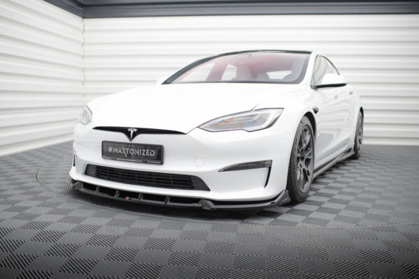 Εμπρός Σπόιλερ V.1 Tesla Model S Plaid Mk1 Facelift