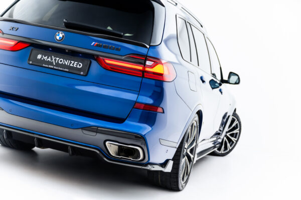 Prepreg Carbon Fiber Πίσω Diffuser BMW X7 M-Pack G07 / G07 Facelift (version with towbar)