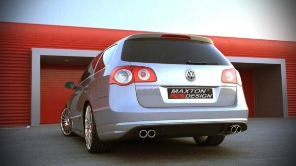 REAR BUMPER SPOILER VW PASSAT B6 ( R-LINE LOOK ) 2 EXHAUSTS Volkswagen Passat Mk6 (B6)