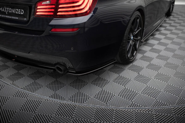 REAR SIDE SPLITTERS for BMW 5 M-Pack Sedan /Touring F10/F11 (fits two single exhaust ends) BMW Seria 5 F10- F11