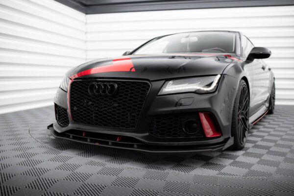 Street Pro Εμπρός Σπόιλερ + Flaps Audi A7 RS7 Look C7
