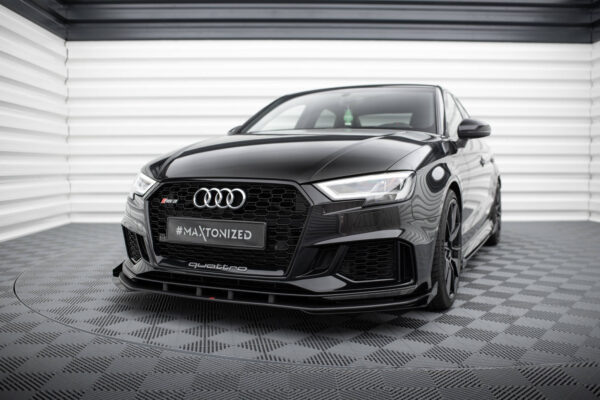 Street Pro Εμπρός Σπόιλερ V.1 + Flaps Audi RS3 Sedan 8V Facelift