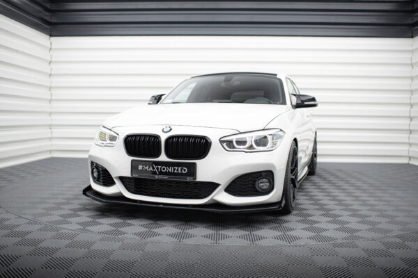 Street Pro Εμπρός Σπόιλερ V.3 + Flaps for BMW 1 F20 M-Pack Facelift / M140i BMW Seria 1 F20- F21 Facelift