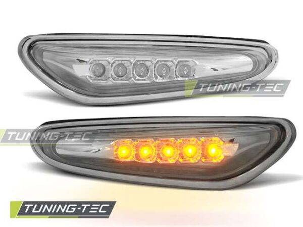Πλαϊνό φλας χρωμίου LED για BMW E46 09.01-03.05 BMW 3 (E46) [1998-2005]