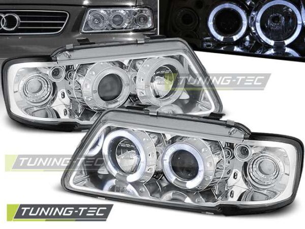 Φανάρια ANGEL EYES χρωμίου για AUDI A3 8L 08.96-08.00 Audi A3 (8L) [1996-2003]