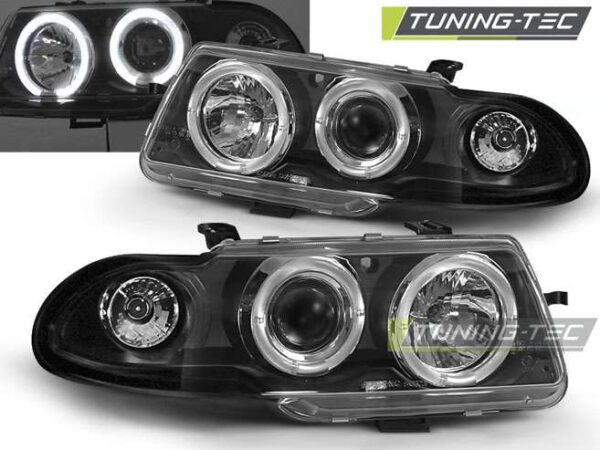 OPEL ASTRA F 09.91-08.94 ANGEL EYES Μαύρο Opel Astra F [1991-1998]