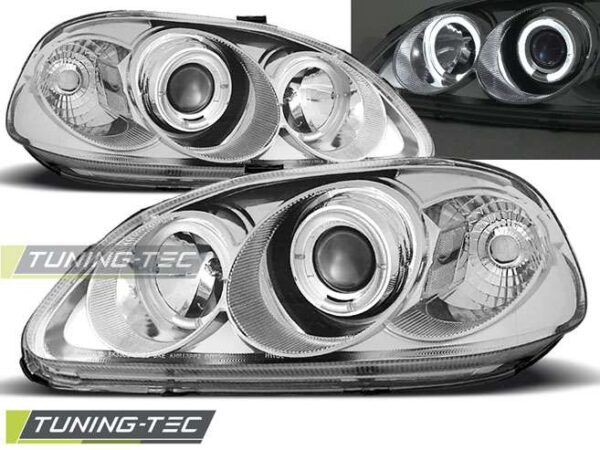 HONDA CIVIC 09.95-02.99 ANGEL EYES χρωμίου Honda Civic Mk6 [1995-2000]