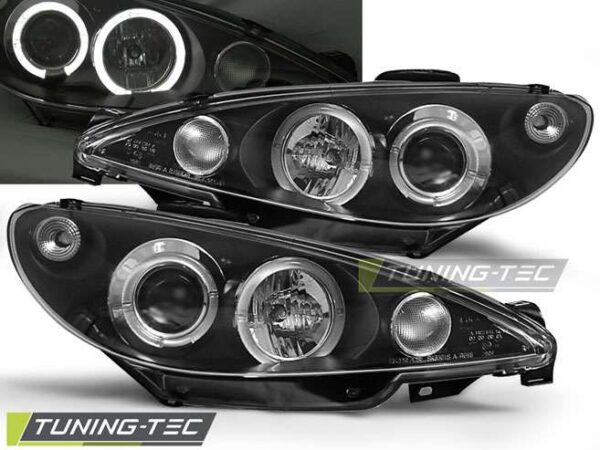 PEUGEOT 206 10.98-02 ANGEL EYES Μαύρο Peugeot 206 [1998-2013]