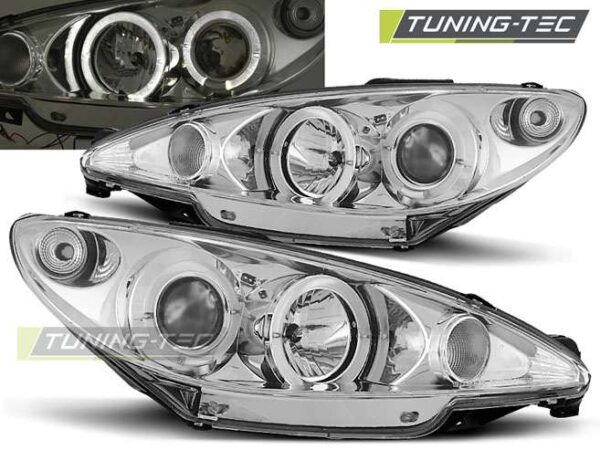 PEUGEOT 206 02- ANGEL EYES χρωμίου Peugeot 206 [1998-2013]