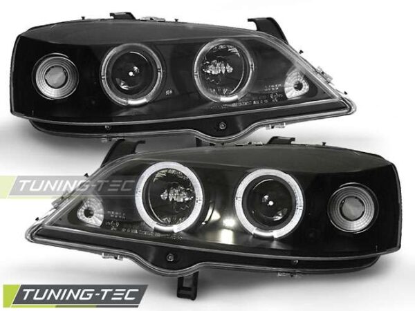 OPEL ASTRA G 09.97-02.04 ANGEL EYES Μαύρο Opel Astra G [1998-2004]