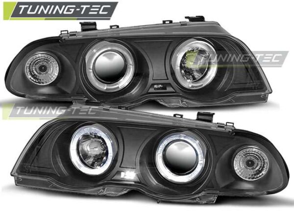Φανάρια ANGEL EYES Μαύρο για BMW E46 05.98-08.01 S/T BMW 3 (E46) [1998-2005]
