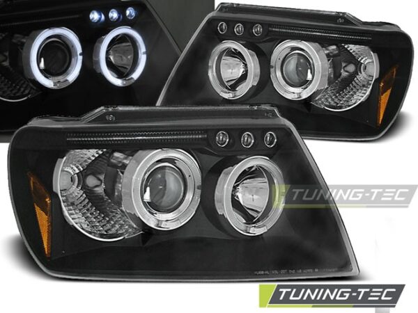 CHRYSLER JEEP GRAND CHEROKEE 99-05.05 ANGEL EYES Μαύρο Jeep Grand Cherokee WJ [1999-2004]