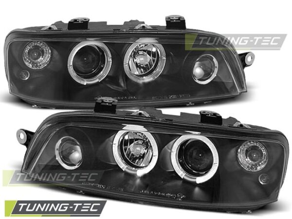FIAT PUNTO 2 10.99-06.03 ANGEL EYES Μαύρο Fiat Punto Mk2 [1999-2005]