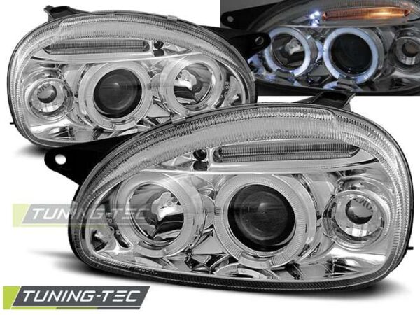 OPEL CORSA B 02.93-10.00 ANGEL EYES χρωμίου Opel Corsa B [1993-2000]
