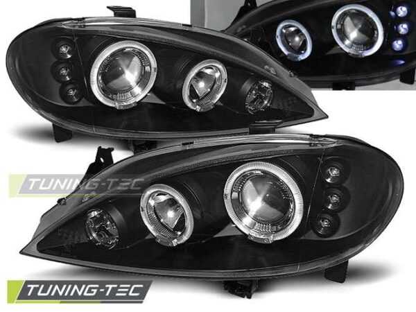 RENAULT MEGANE 03.99-10.02 ANGEL EYES Μαύρο Renault Megane Mk1 [1995-2002]