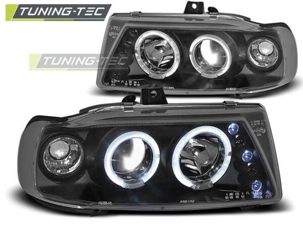Φανάρια ANGEL EYES Μαύρο για SEAT IBIZA / CORDOBA/ POLO VARIANT, SEDAN 10.93-08.99 Seat Ibiza (6K) [1993-2002]
