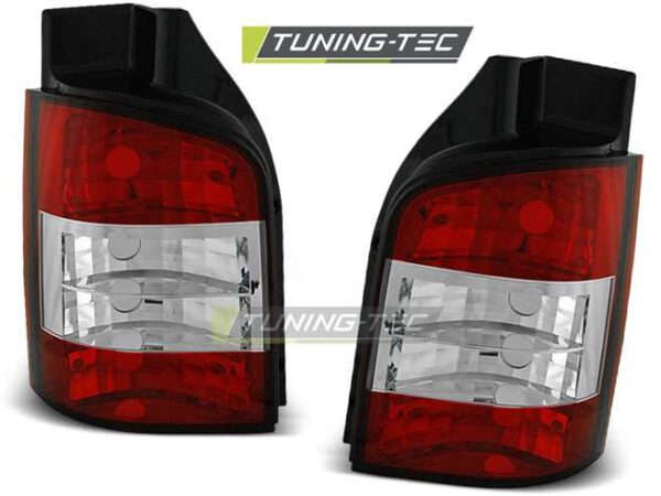 TAIL LIGHTS Κόκκινο Λευκό για VW T5 04.03-09 Volkswagen Transporter T5 [2003-2015]
