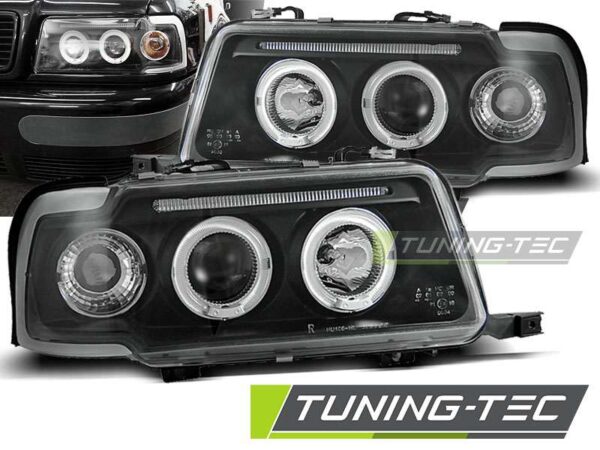 Φανάρια ANGEL EYES Μαύρο για AUDI 80 B4 09.91-04.96 Audi 80 (B3-B4) [1986-1996]