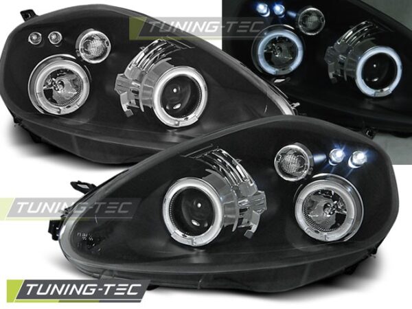 FIAT GRANDE PUNTO 09.05-08 ANGEL EYES Μαύρο Fiat Grande Punto [2005-2018]