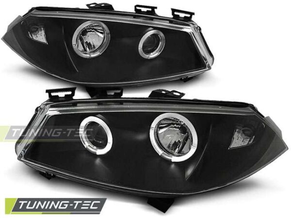 RENAULT MEGANE II 11.02-12.05 ANGEL EYES Μαύρο Renault Megane Mk2 [2002-2008]