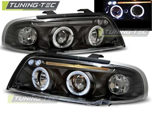 Φανάρια ANGEL EYES Μαύρο για AUDI A4 11.94-12.98 Audi A4 (B5) [1995-2001]