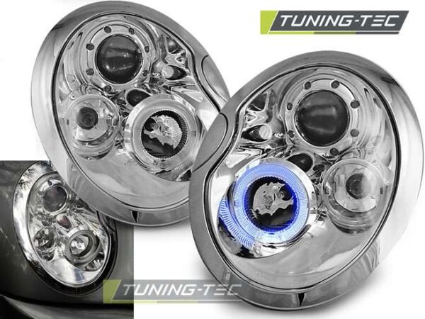 Φανάρια ANGEL EYES χρωμίου για BMW MINI (COOPER) 01-04 Mini Cooper (R50/52/53) [2000-2006]