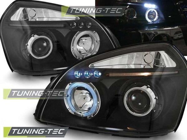 HYUNDAI TUCSON 07.04-10 ANGEL EYES Μαύρο Hyundai Tucson [2004-2010]