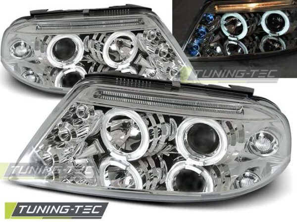 Φανάρια ANGEL EYES χρωμίου για VW PASSAT 3BG 09.00-03.05 Volkswagen Passat (B5&B5.5) [1996-2005]