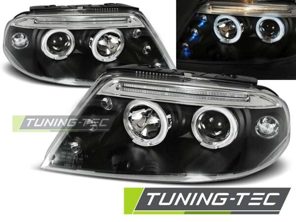 Φανάρια ANGEL EYES Μαύρο για VW PASSAT 3BG 09.00-03.05 Volkswagen Passat (B5&B5.5) [1996-2005]