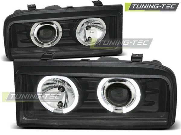 Φανάρια ANGEL EYES Μαύρο για VW CORRADO 88-95 Volkswagen Corrado [1988-1995]