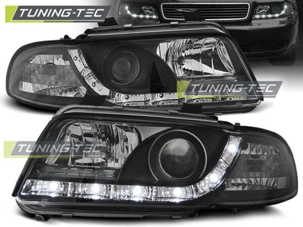 Φανάρια DAYLIGHT Μαύρο για AUDI A4 11.94-12.98 Audi A4 (B5) [1995-2001]