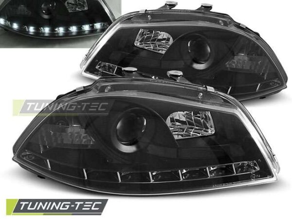 Φανάρια DAYLIGHT Μαύρο για SEAT IBIZA 6L 04.02-08 Seat Ibiza (6L) [2002-2008]