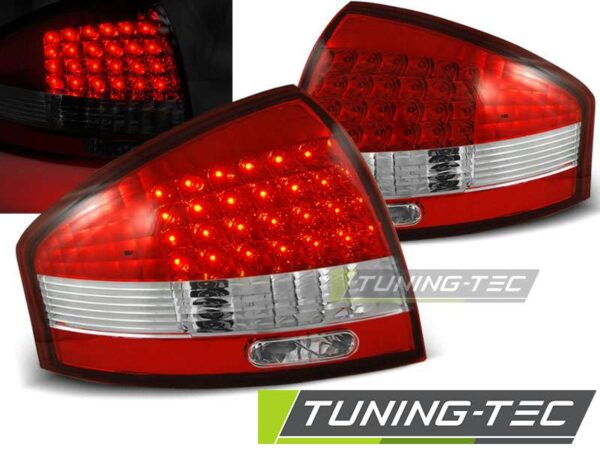 Πίσω φανάρια led Κόκκινο Λευκό για AUDI A6 97-04 Audi A6 1997–2004