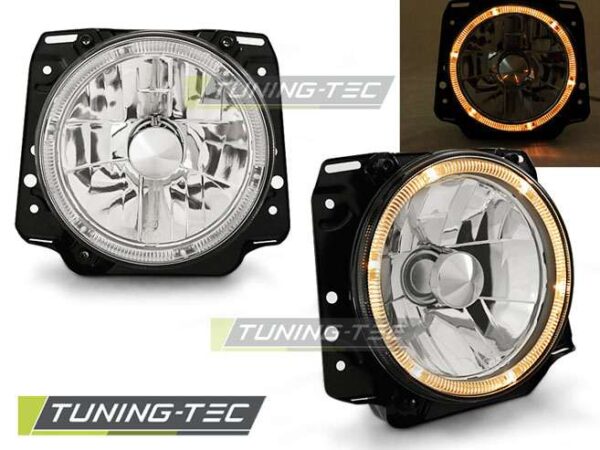 Φανάρια ANGEL EYES χρωμίου για VW GOLF II 2 08.83-08.91 Volkswagen Golf Mk2 [1984-991]
