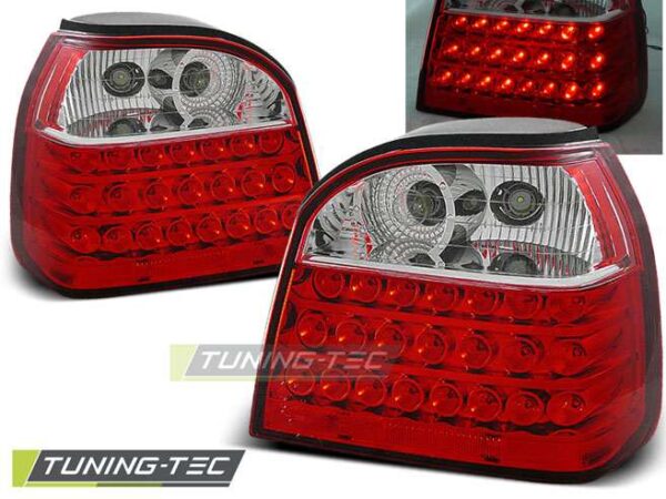 Πίσω φανάρια  led Κόκκινο Λευκό για VW GOLF 3 09.91-08.97 Volkswagen Golf Mk3 [1991-1997]
