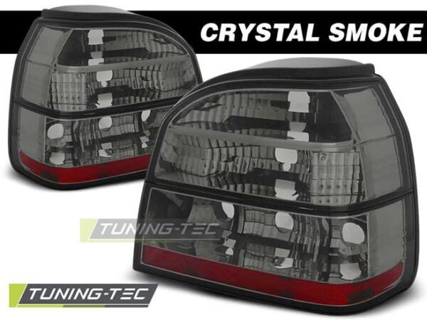 TAIL LIGHTS CRYSTAL SMOKE  για VW GOLF 3 09.91-08.97 Volkswagen Golf Mk3 [1991-1997]