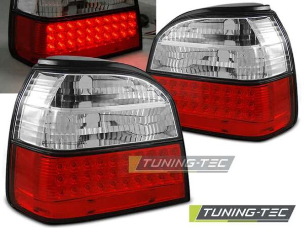 Πίσω φανάρια  led Κόκκινο Λευκό για VW GOLF 3 09.91-08.97 Volkswagen Golf Mk3 [1991-1997]