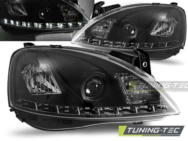 OPEL CORSA C 11.00-09.06 DAYLIGHT Μαύρο Opel Corsa C [2000-2006]