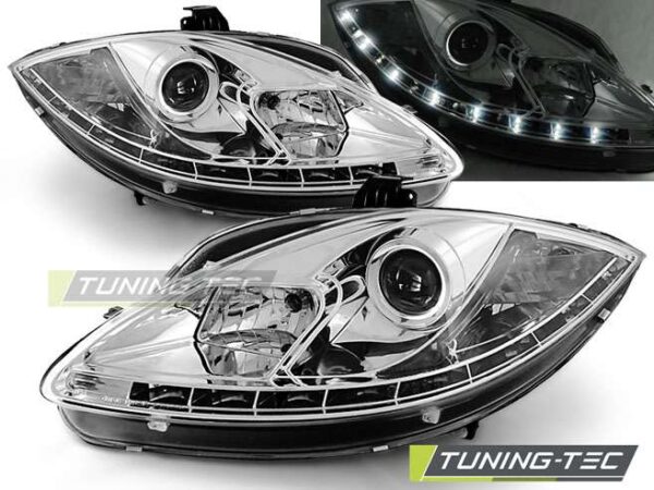 Φανάρια DAYLIGHT χρωμίου για SEAT LEON ALTEA TOLEDO 06.05-09 Seat Leon (1P) [2005-2012]