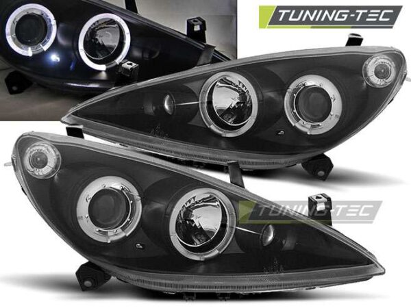 PEUGEOT 307 04.01-06.05 ANGEL EYES Μαύρο Peugeot 307 [2001-2007]