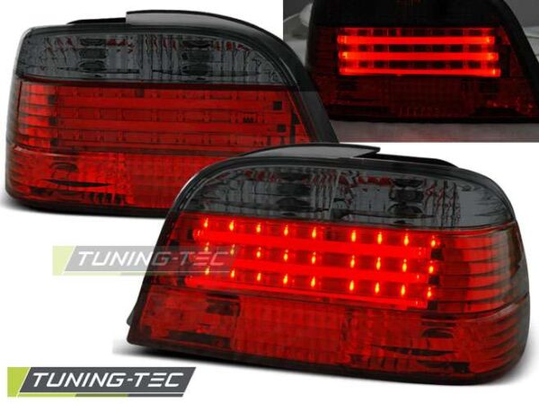 Πίσω φανάρια  led Κόκκινο SMOKE για BMW E38 06.94-07.01 BMW 7 (E38) [1994-2001]