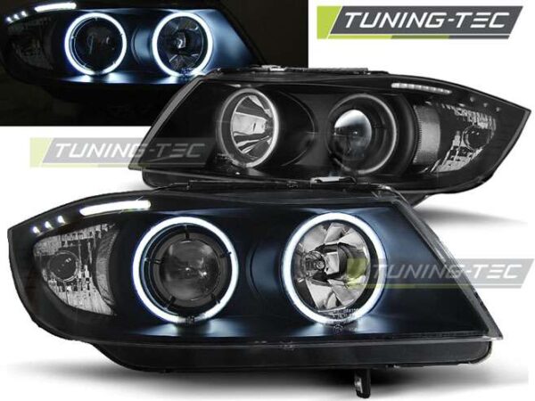 Φανάρια ANGEL EYES CCFL Μαύρο για BMW E90/E91 03.05-08.08 BMW 3 (E90/E91/E92/E93) [2005-2013]
