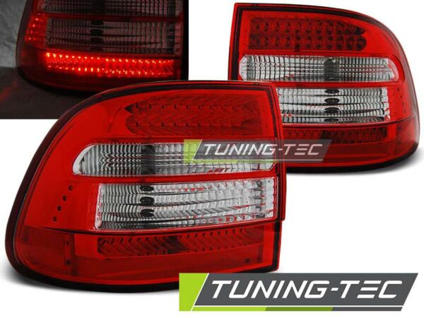 Πίσω φανάρια  led Κόκκινο Λευκό για PORSCHE CAYENNE 02-06 Porsche Cayenne Mk1 [2002-2010]