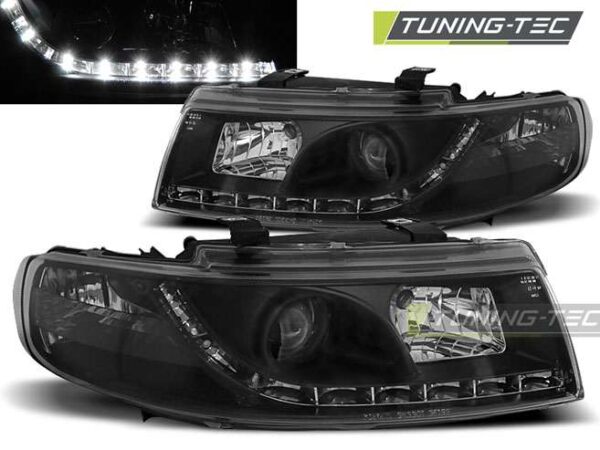 Φανάρια DAYLIGHT Μαύρο για SEAT LEON / TOLEDO 04.99-08.04 Seat Leon (1M) [1999-2004]