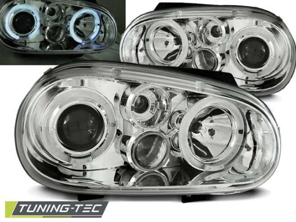 VW GOLF 4 09.97-09.03 ANGEL EYES χρωμίου Volkswagen Golf Mk4 [1997-2004]