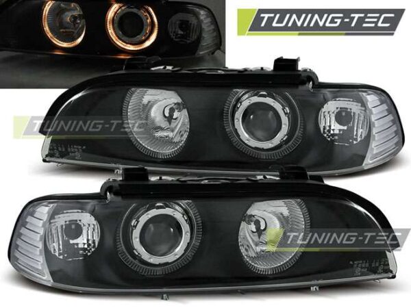 Φανάρια ANGEL EYES Μαύρο για BMW E39 09.95-06.03 BMW 5 (E39) [1996-2003]