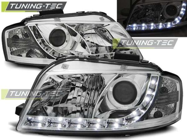 Φανάρια DAYLIGHT χρωμίου για AUDI A3 8P 05.03-03.08 Audi A3 (8P) [2003-2012]